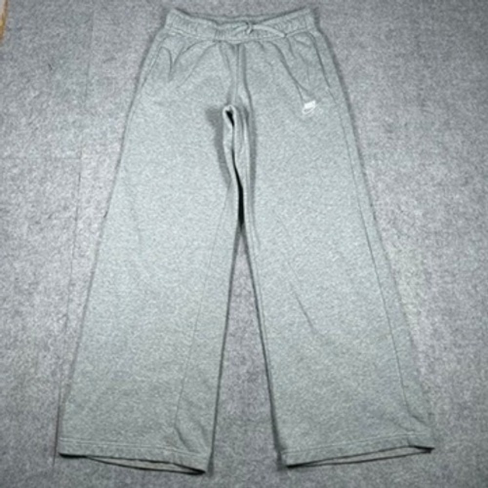 Nike sweatpants women Small Gray Sportswear Phoenix Fleece Wide Leg Athleisure